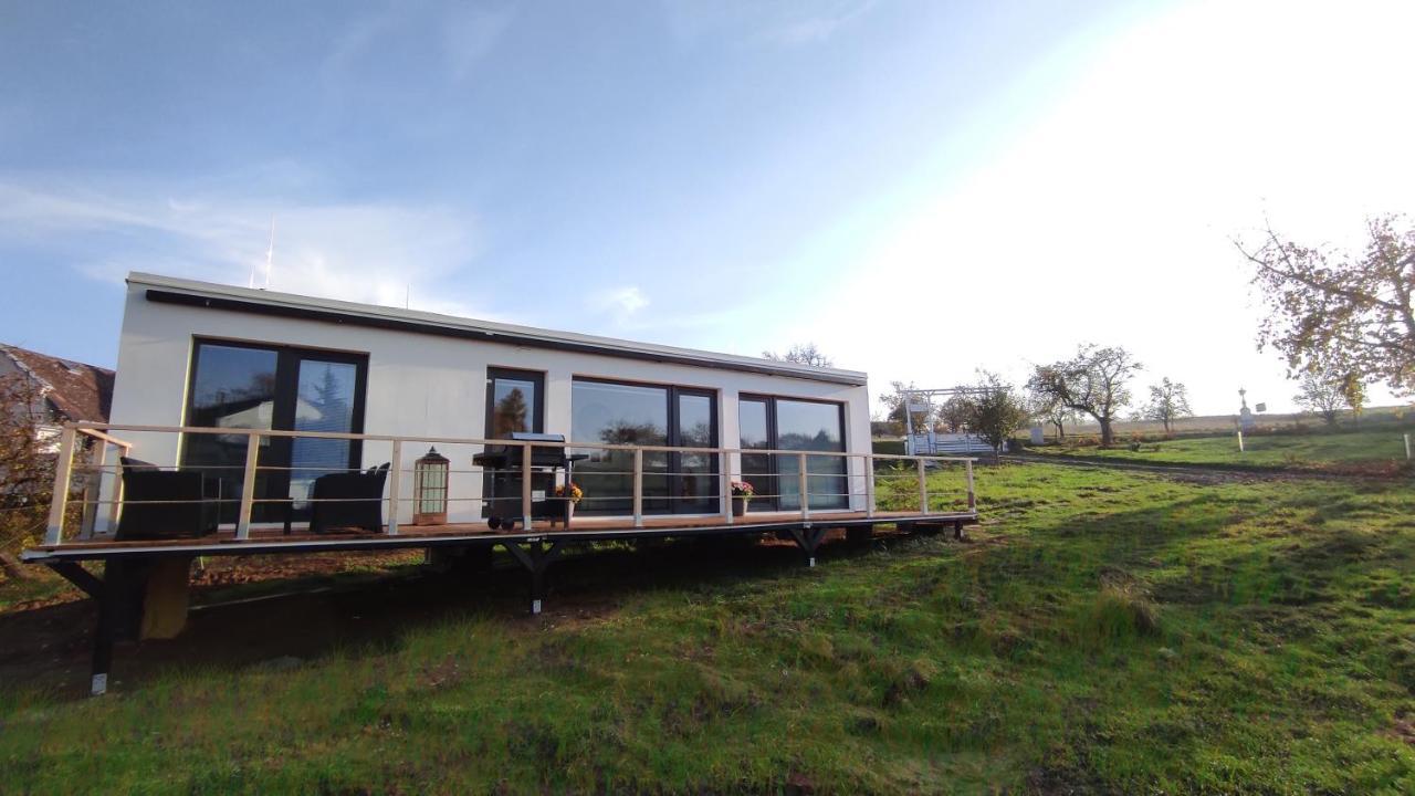 Ranch 66 - Moderni Tiny House Black Swallow Ve Stylu Route 66 Se Saunou A Bazenem Trsice ภายนอก รูปภาพ